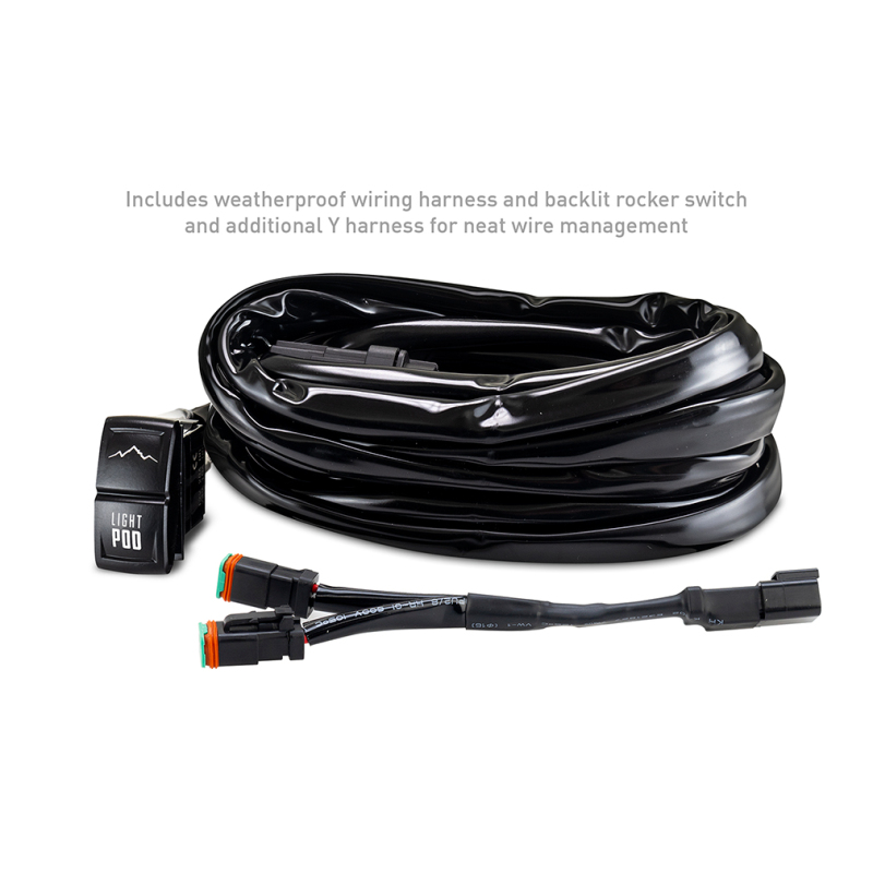 Ford Bronco Light Pods - Ditch - Borne Off-Road - 3x3 Flood, 4-piece - `21-`27